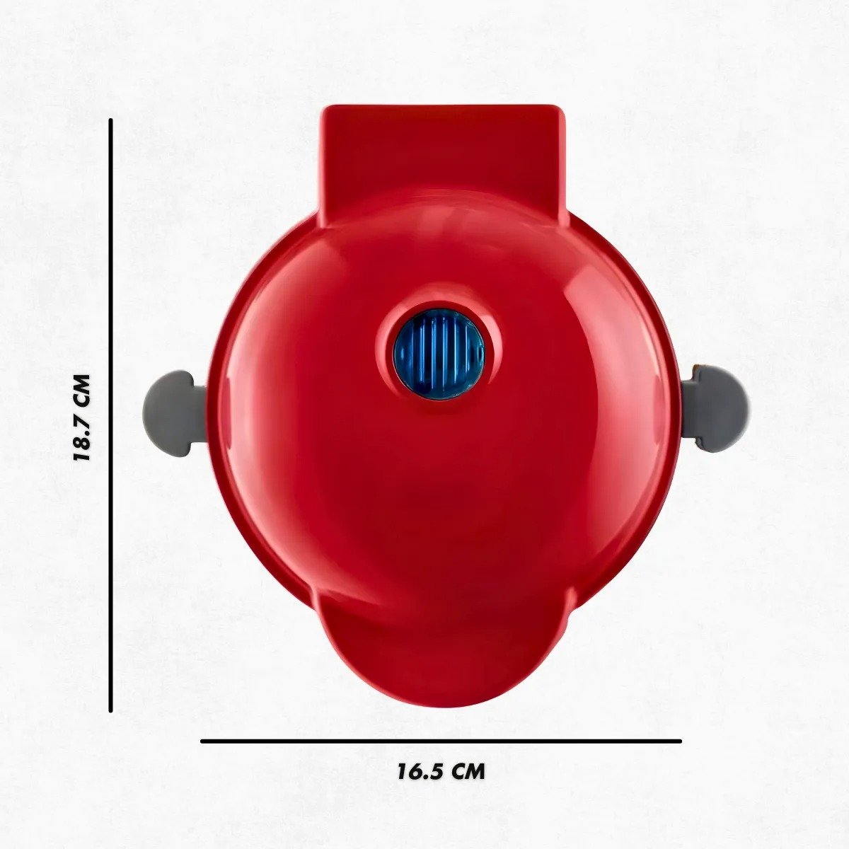 Mini Máquina Bolo Caseiro Antiaderente Portátil 110v Vermelho - 4