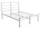 Ver imagem 2 de CAMA CASAL CRISTAL FERRO/AÇO COM 3 BARRAS P/ATE 250 KG -SUPER REFORÇADA - BRANCA