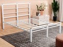 Ver imagem 6 de CAMA CASAL CRISTAL FERRO/AÇO COM 3 BARRAS P/ATE 250 KG -SUPER REFORÇADA - BRANCA