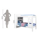 Ver imagem 5 de Beliche Floripa para Colchão 0,88m com Nicho Organizador J&a Branco