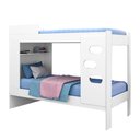 Ver imagem 1 de Beliche Floripa para Colchão 0,88m com Nicho Organizador J&a Branco