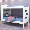 Ver imagem 2 de Beliche Floripa para Colchão 0,88m com Nicho Organizador J&a Branco