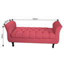 Ver imagem 2 de Recamier Grécia Calçadeira Decoração Moderno Quarto Sala Estar Jantar Suede