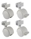 Ver imagem 1 de Rodizio Branco para Berço em Chapa U13MM + Parafusos