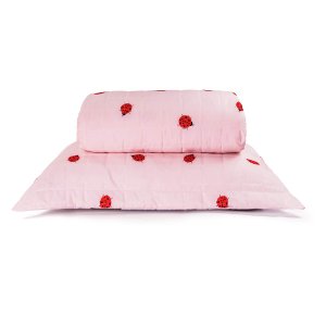 Cobre Leito Solteiro Essencialle Estampado 150 Fios 2 Peças - Joaninha