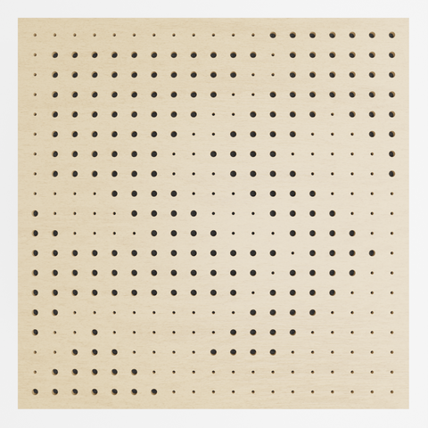 Painel Acústico Absorvedor Decorativo Skal02 60x60mm Maestra:carvalho