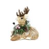 Rena Enfeite Natal Baby Cervo Deitado Palha Natural 18cm - Master Christmas - 1