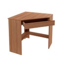 Ver imagem 7 de Mesa Escritório Office de Canto Escrivaninha com Gaveta: Amêndoa