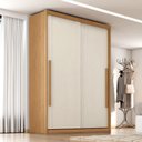 Ver imagem 5 de Guarda Roupa Solteiro Splendido 2 Portas com Cômoda Primordial Max Cinamomo Areia Fosco-Zanzini