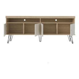 Rack TV 65" 4 Portas Multimóveis CR45170 Carvalho/Off White - 4