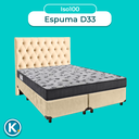 Ver imagem 4 de Cama Box + Colchão Casal Ortobom D33 Iso100 + Cabeceira Estofada