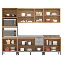 Cozinha Modulada Firenze FHR001 Amendola Touch Nude Prime Tx - Demóbile - 2 Cozinha Modulada Firenze FHR001 Amendola Touch Nude Prime Tx - Demóbile - 2
