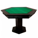 Ver imagem 1 de Mesa de Carteado Sextavada C/ 2 Gavetas e 6 Porta Copos