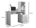 Ver imagem 3 de Mesa Escrivaninha com Colmeia Organizadora- Leartam