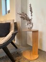 Ver imagem 7 de Mesa Lateral Apoio Sofá Orgânica Chanfrado Pé Madeira Complementos