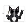 Kit 2 Quadros Telas Decorativas Cachorro Pug Sala 100x60cm - 2