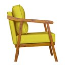 Ver imagem 3 de Poltrona Cadeira Vitoria Base Reforçada - Corino Amarelo