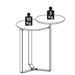 Mesa Lateral 02 Tampos Chanfrada Pe Metal Preto Hanover Artesano Hanover Preto - 3