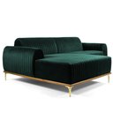 Ver imagem 1 de Sofá 3 Lugares com Chaise Base de Madeira Euro 245 Cm Verde