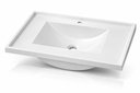 Ver imagem 1 de Pia Lavatorio para Banheiro 60cm Lavabo Plastico Resistente Branco