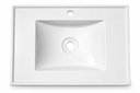 Ver imagem 4 de Pia Lavatorio para Banheiro 60cm Lavabo Plastico Resistente Branco