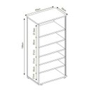 Ver imagem 2 de Kit 2 Peças com Estante Livreiro e Escrivaninha Gávea Espresso Móveis