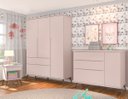 Ver imagem 2 de Conjunto Infantil 3 Pecas Mdf Pés Madeira Rosê Pheonix Baby