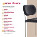 Ver imagem 6 de Conjunto com 2 Cadeiras Metal Marchezine Moderna Mobilia