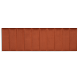 Cabeceira King Modulada Reta Cama Box Veludo Terracota - 3