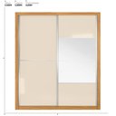 Ver imagem 2 de Guarda-roupa Casal 2 Portas 4 Gavetas 100% MDF London Prime Yescasa