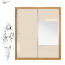 Ver imagem 3 de Guarda-roupa Casal 2 Portas 4 Gavetas 100% MDF London Prime Yescasa