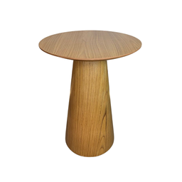 Mesa Cone de Apoio Tampo 70 cm Altura 70 cm Laminada em Madeira Freijó - 1