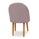 Ver imagem 4 de Cadeira Decorativa Estofada para Sala Recepção Cozinha Lua Star Veludo Rosê do Lar Móveis e Decoraçã