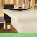 Ver imagem 5 de Conjunto Sala de Jantar Tampo Mdf 160 Cm 06 Cadeiras Marilia Casa 812 Nature com Off White e Marrom
