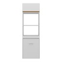 Ver imagem 6 de Paneleiro com Mesa Dobrável 1 Porta para Forno e Microondas Veneza Multimóveis V3709 Branco/Dourado