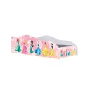 Ver imagem 2 de Cama Carro Infantil Personagens Princesas MDF Rosa para Menina Quarto Criança Moderna