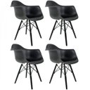Ver imagem 1 de Kit 4 Cadeiras Polipropileno Eames Arm DSW