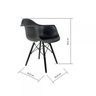 Kit 4 Cadeiras Polipropileno Eames Arm DSW  - 4