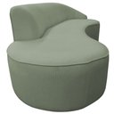 Ver imagem 7 de Sofá Curvo 2 Lugares 150cm Eron Braço Esquerdo Bouclé Verde Claro - Nexta Casa