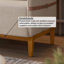Ver imagem 6 de Sofá Living 2 Lugares com Pés em Madeira Maciça 129cm Estelí Yescasa