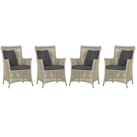 4 Poltronas Igapó Alumínio Micro Pintura Fendi Corda Náutica Estofado 11