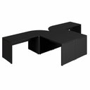 Ver imagem 4 de Espaço de Trabalho em L P/ 2 Pessoas 120cm Pés Painel F5 Cor:preto