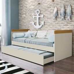 Cama Babá Nuth com Auxiliar Areia/Savana - Reller Móveis - 2