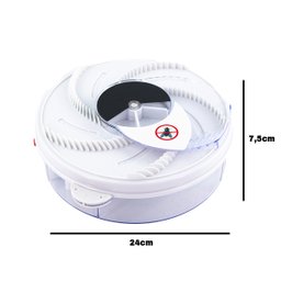 Armadilha Elétrica para Pegar Moscas por Usb - Silenciosa:branco - 3