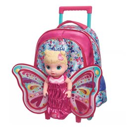 Mochila Com Rodinhas Baby Alive Butterfly - Grande - Pacifc - 1