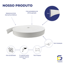 Ver imagem 3 de Moldura Guarnição Rodameio Eva Autocolante Sol 7cmx5mm 10 Metros - Branco