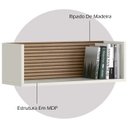 Ver imagem 3 de Kit 2 Nichos de Parede 14064 60 Cm Off White Cristal Dmad