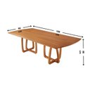 Ver imagem 4 de Conjunto de Mesa de Jantar Ello Tampo 180cm Barril Laminado com 6 Cadeiras Mônaco Premium