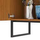 Ver imagem 2 de Rack para Tv até 75 Polegadas 2 Portas 1 Gaveta Lume 200 Cm com Led e Pés Estilo Industrial - Cedro