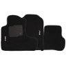 Jogo de Tapete Automotivo Carpete Crv 2007 À 2011 Soft Logo Bordado Preto 3 Peças - 1